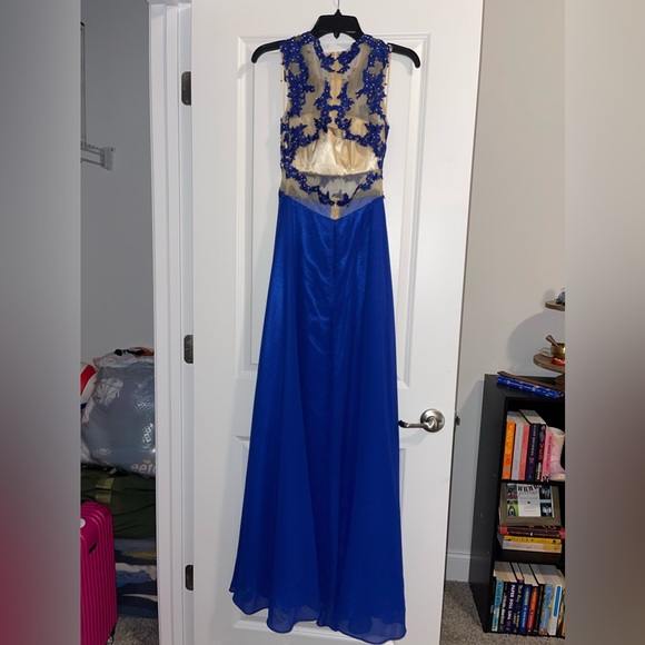 ‘Say Yes to the Prom’ Blue Long Dress - Picture 3 of 4